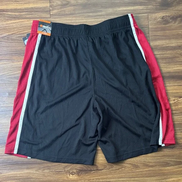 AND1 Black and Red Athletic Shorts - Picture 3 of 5